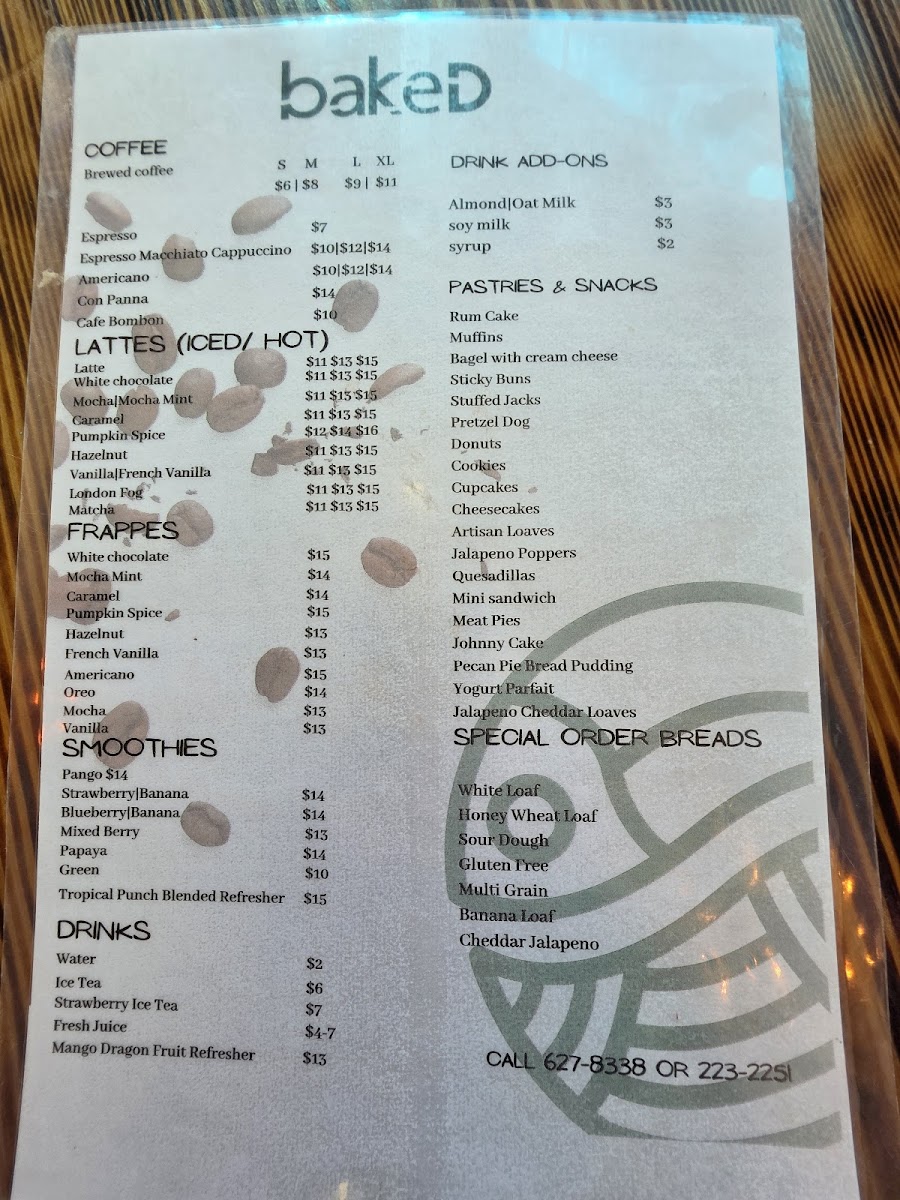 Menu Baked - Coffee House-3