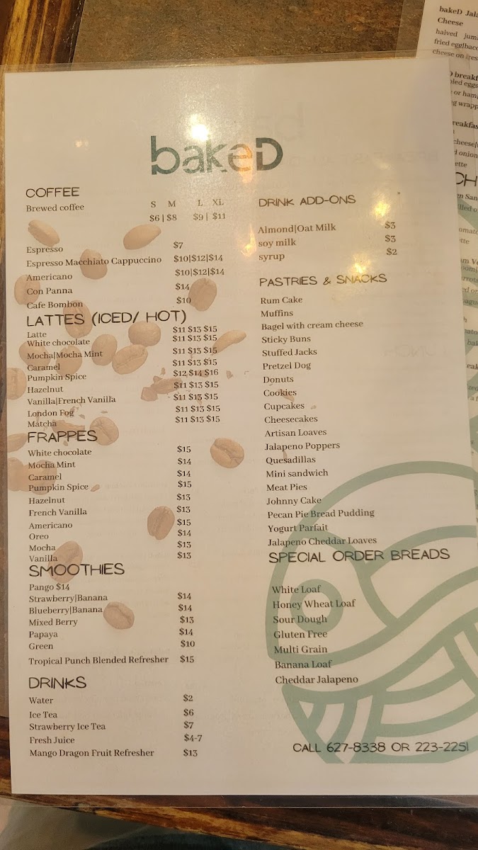 Menu Baked - Coffee House-5